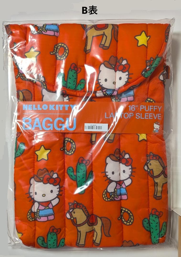 \"BAGGU\" 16インチ PCケース ハローキティウェスタン柄　キティ　新品