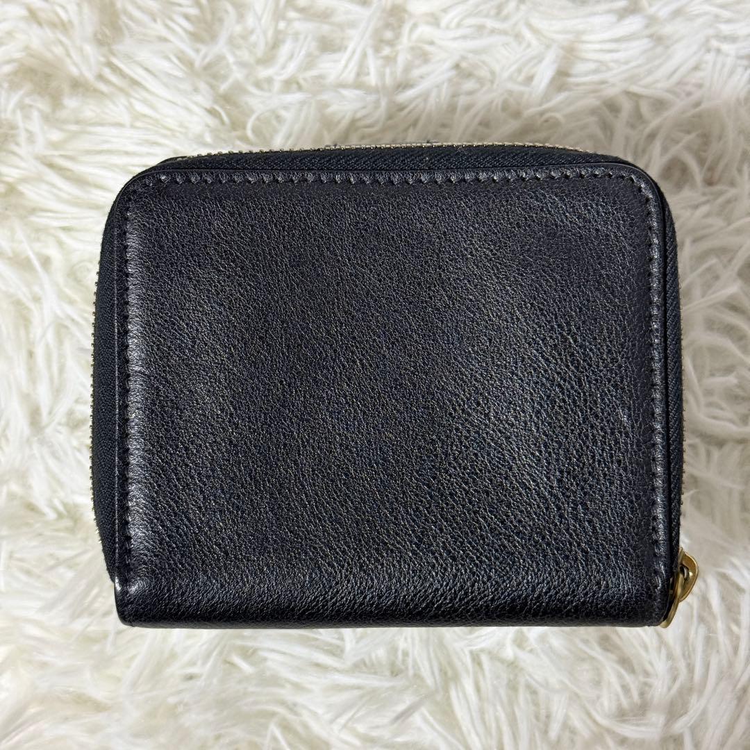 未使用✨IL BISONTE イルビゾンテ　レザー　二つ折り財布　ブラック