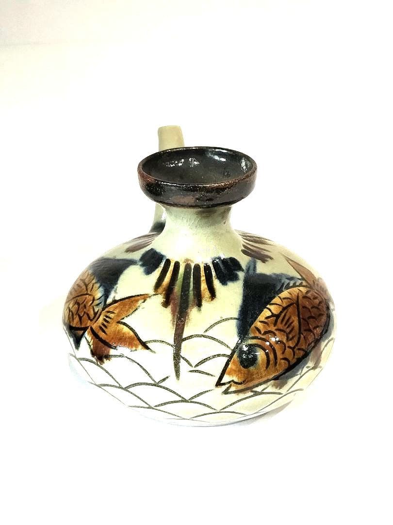 ❤【新品・未使用】琉球　沖縄　壺屋焼 　新垣栄一（陶栄） 酒器　お猪口2個