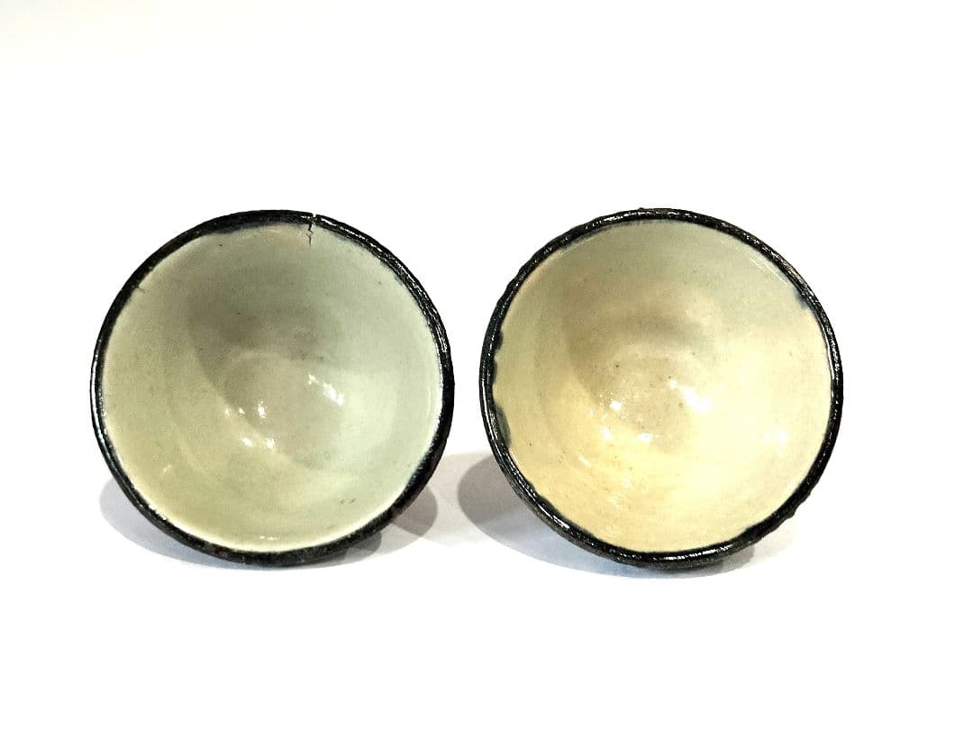❤【新品・未使用】琉球　沖縄　壺屋焼 　新垣栄一（陶栄） 酒器　お猪口2個