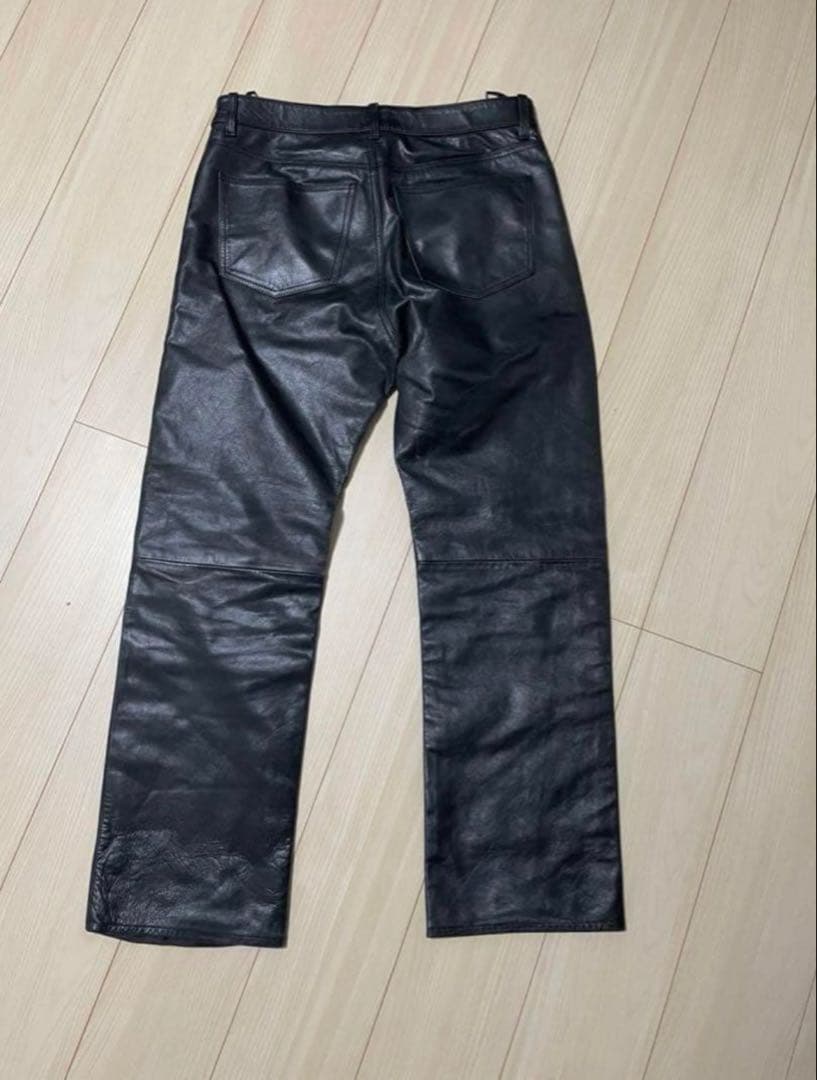 old gap boots cut 本革　レザーパンツ 00s W34 L30