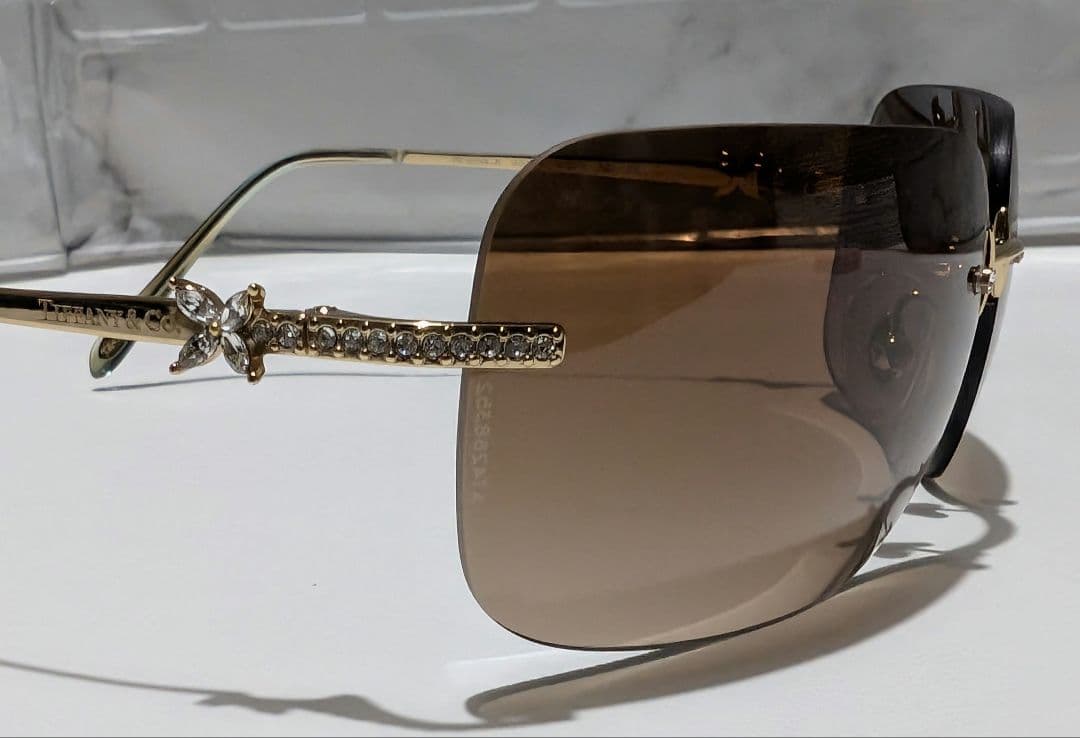 TIFFANY　ゴールドブラウンサングラス❦
