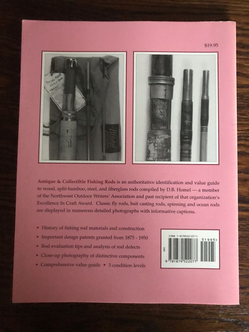 送料込み 洋書 antique&collectible FISHING RODS