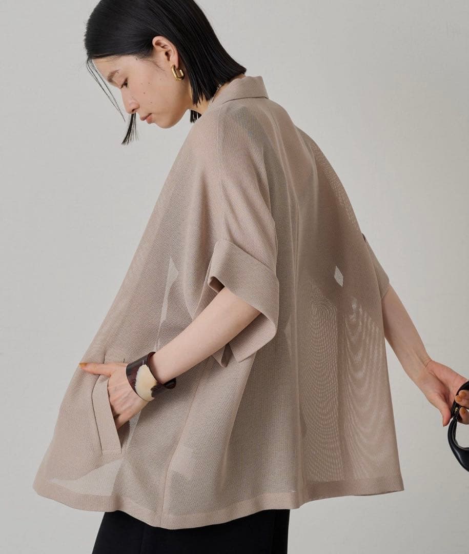 【Loungedress】 メッシュハーフスリーブジャケット 新品未使用