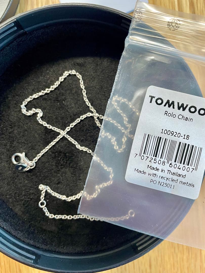 超美品！TOMWOOD Rolo Chain -18inch-（シルバー）