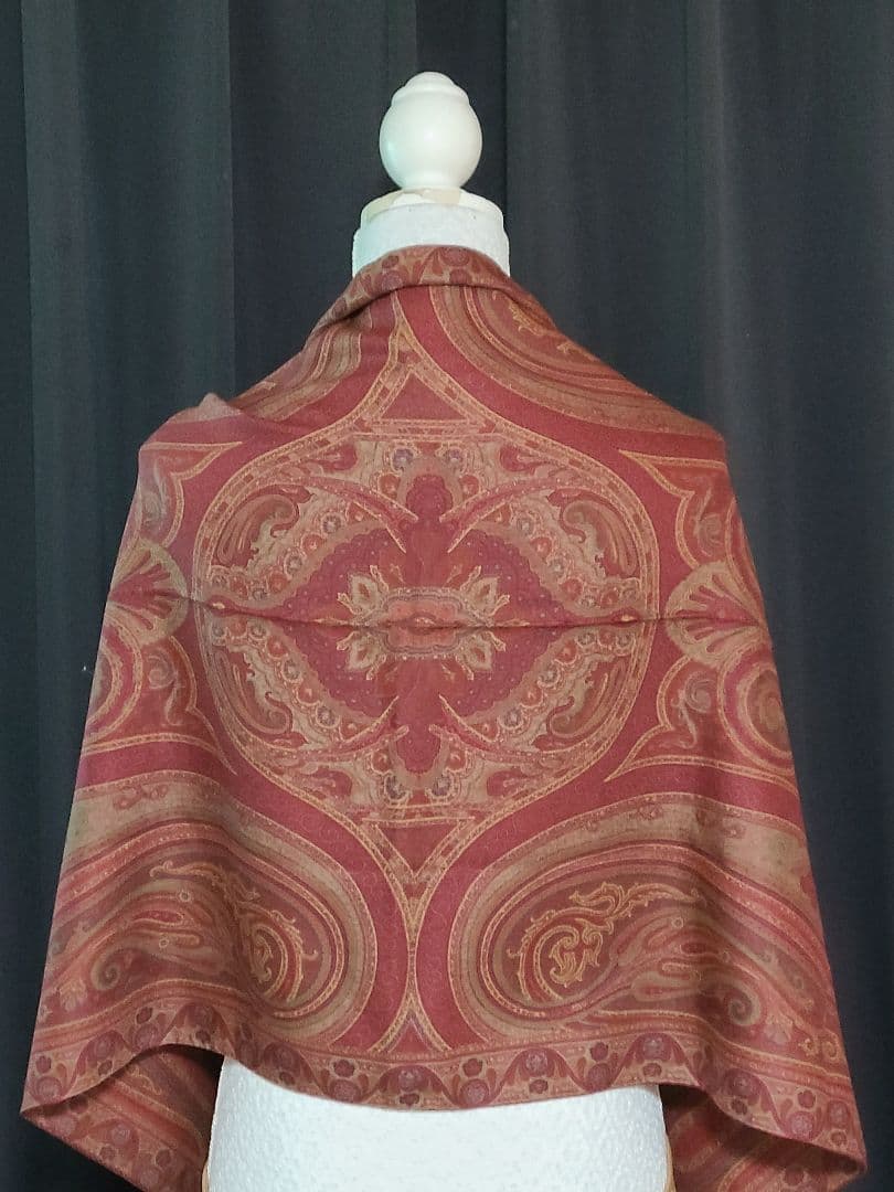 ETRO エトロ ペイズリー柄 ストール ショール スカーフ シルク混