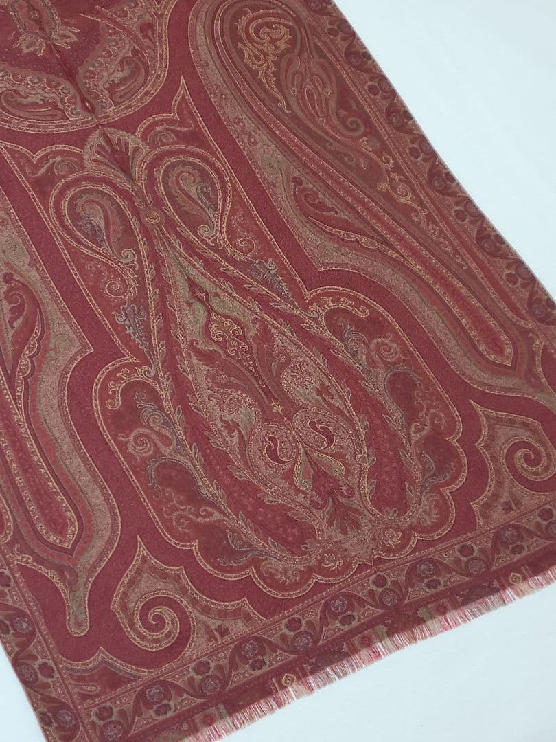 ETRO エトロ ペイズリー柄 ストール ショール スカーフ シルク混