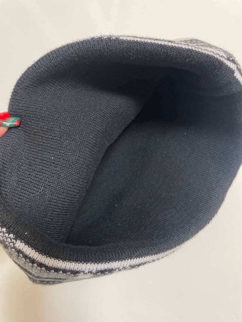 Supreme Big Logo Beanie White Plaid チェック