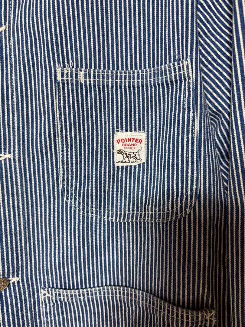 希少レア POINTER BRAND ヒッコリー カバーオール 90s USA製