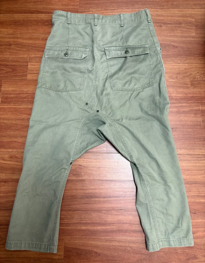 GANRYU comme des garconsサルエルパンツ カーキ