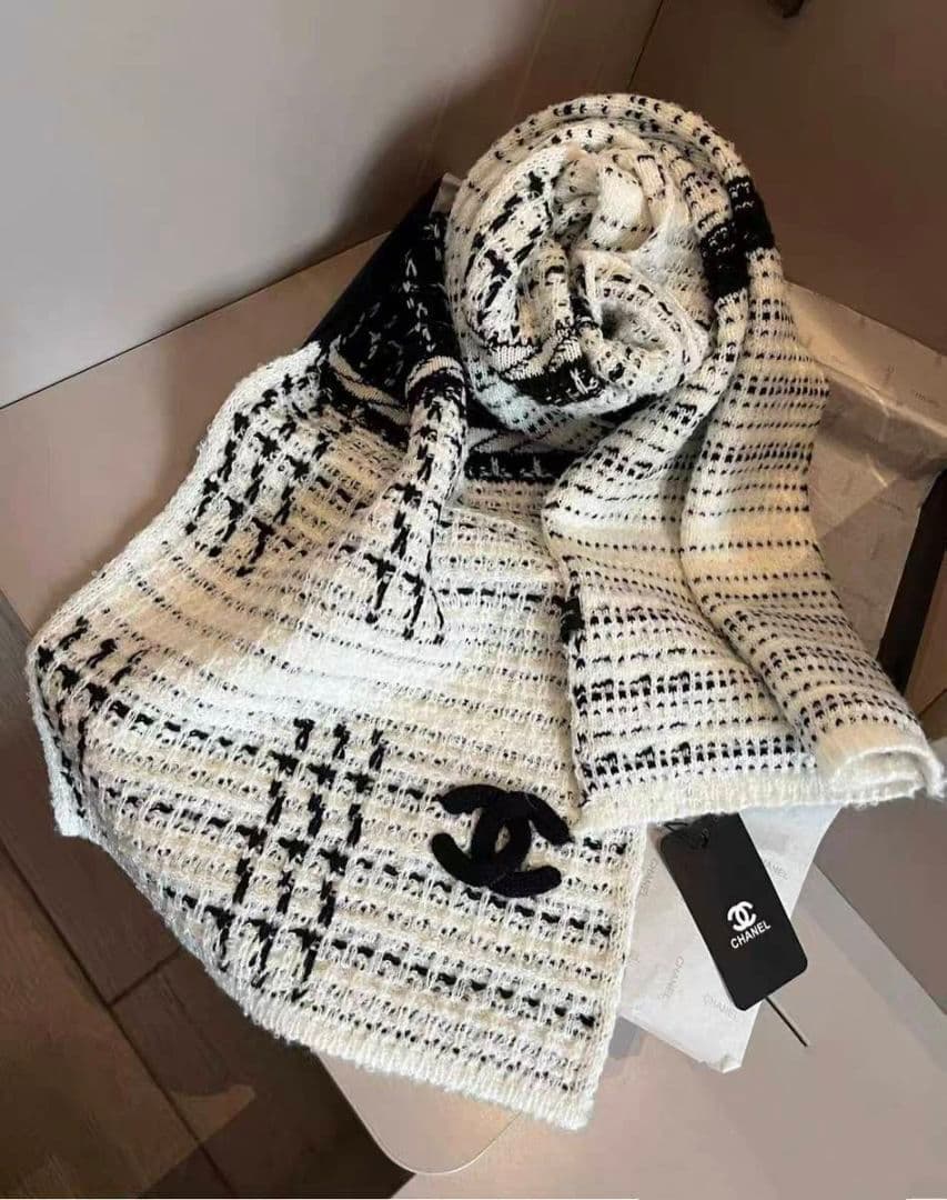 【美品セット】　CHANEL シャネル ストール＋帽子 セット