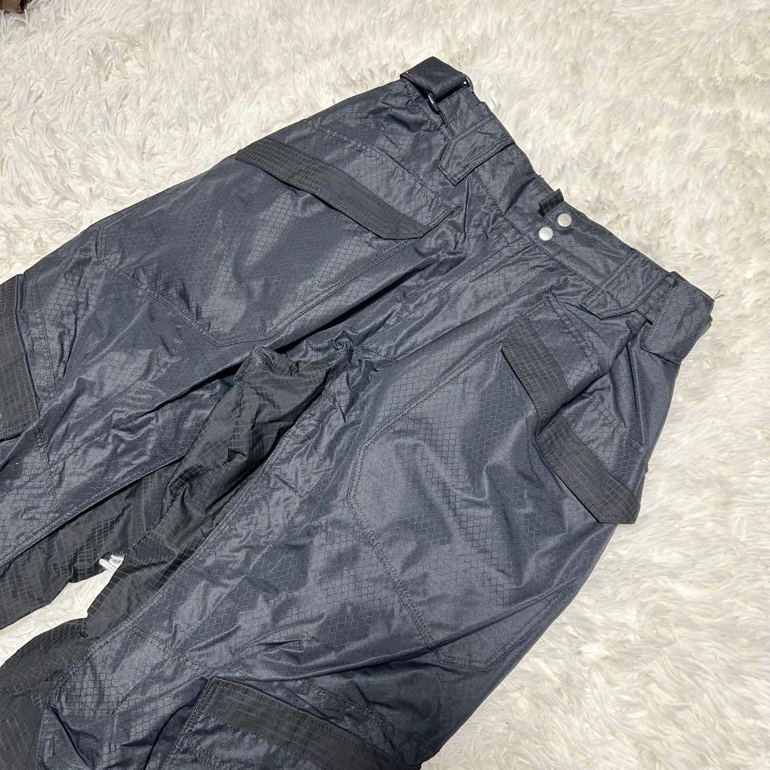 良品 ヘリーハンセン スキーウェア スノボー パンツ 黒 金 メンズ 大きめ