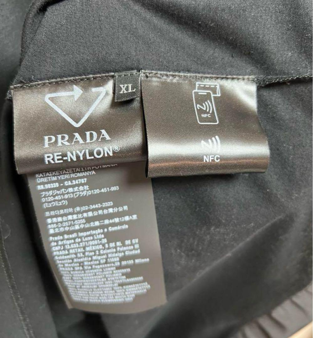 PRADA RE-NYLON ブラック Tシャツ XL
