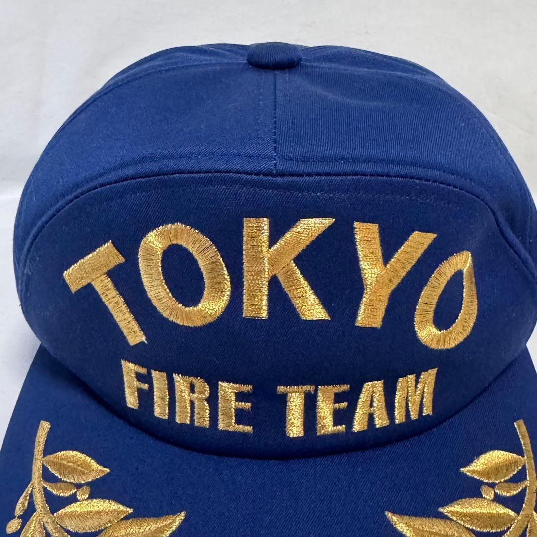 90s OLD Fire cap 新品未使用 美品 刺繍 ジェット 上質 東京