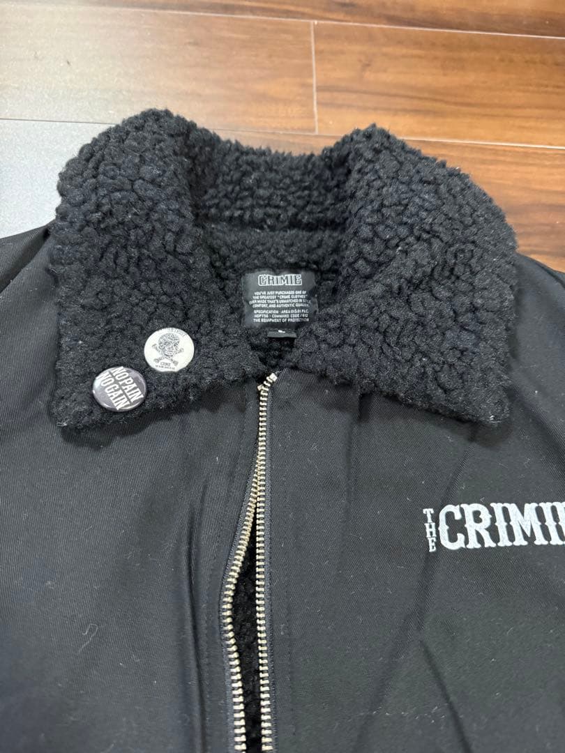 CRIMIE クライミー ボアジャケット L ブラック裏ボア バックプリント美品