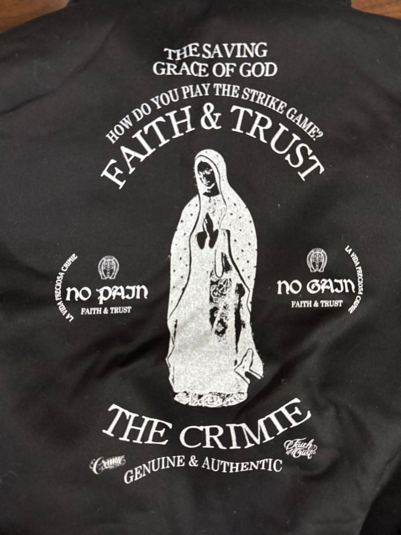 CRIMIE クライミー ボアジャケット L ブラック裏ボア バックプリント美品