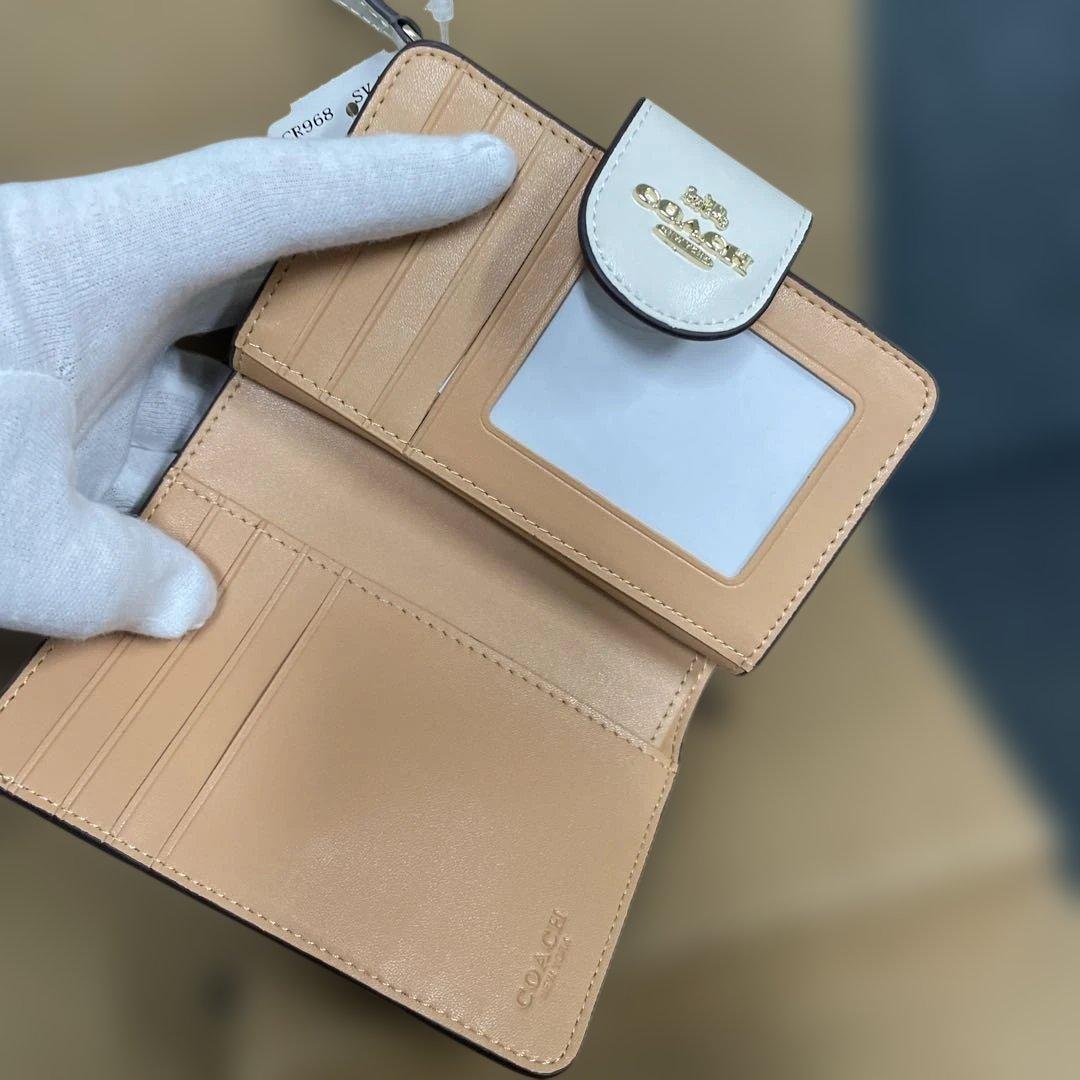 COACH CR968 花柄 二つ折り財布