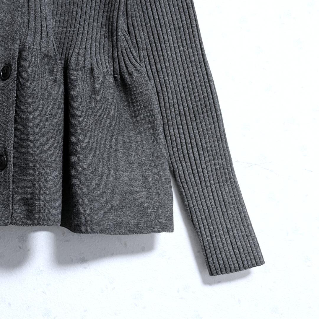 美品 24AW GALLARDAGALANTE ペプラム2WAYカーデ