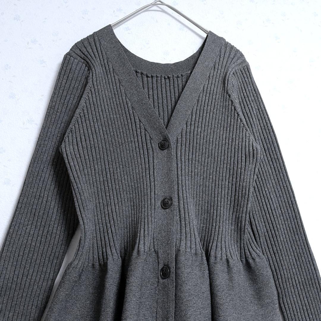 美品 24AW GALLARDAGALANTE ペプラム2WAYカーデ