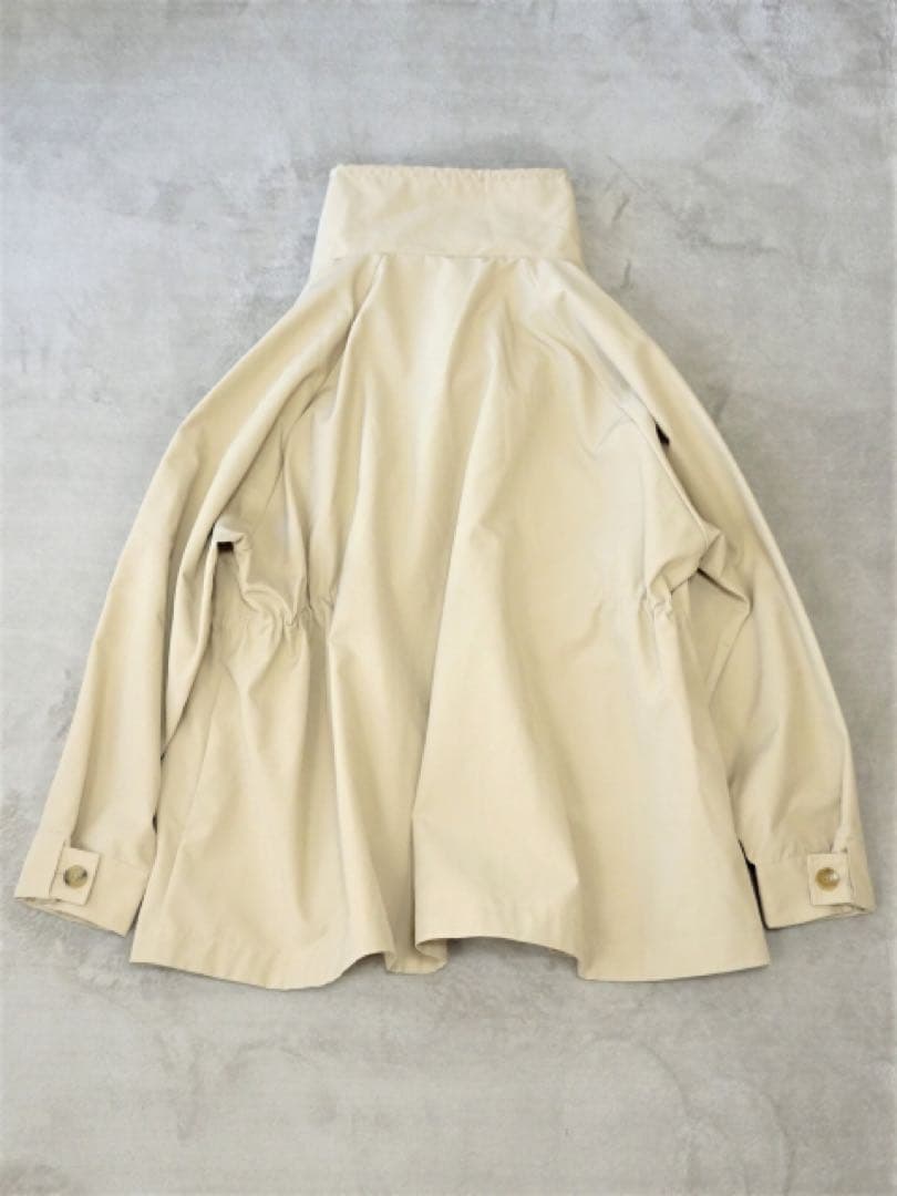 【ヴァシュモン】リサイクルシェル タフタ ショートコート ショートトレンチコート