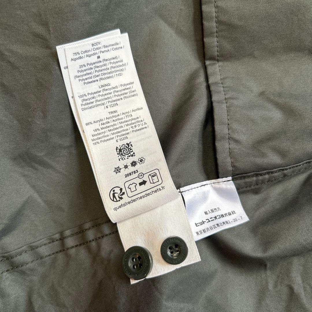 【新品】FRED PERRY ジップイン ライナー パーカ モッズコート