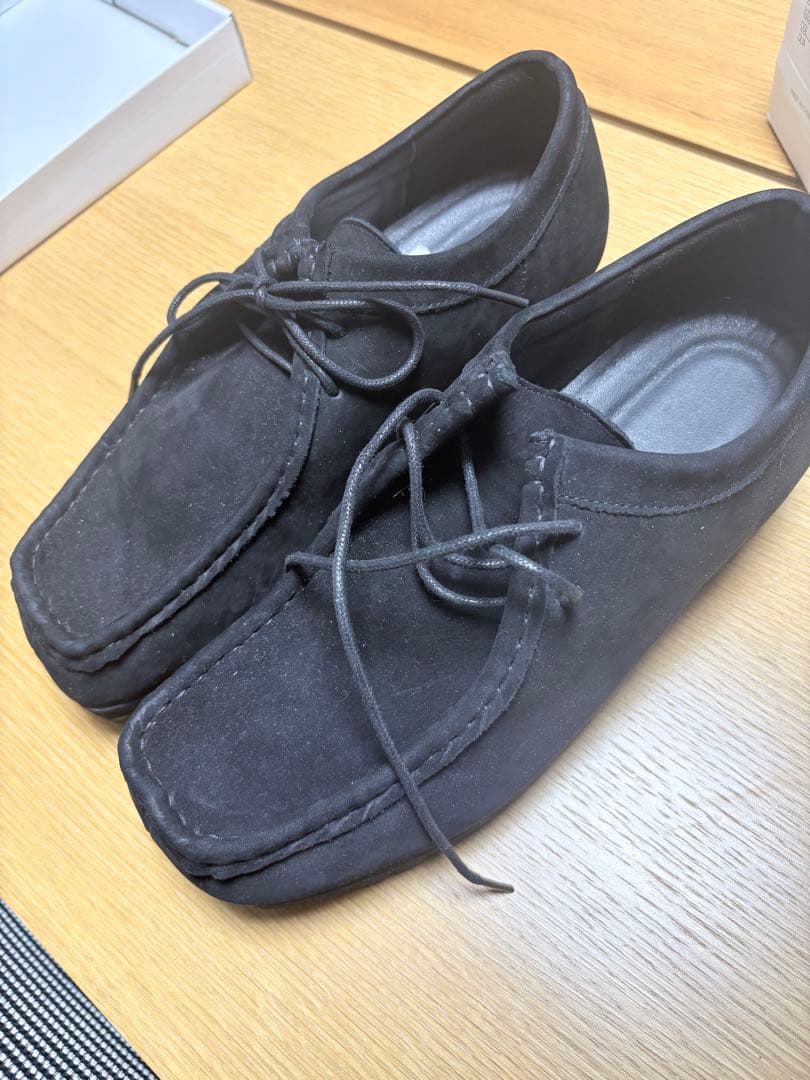 OPENING ACT Vibramソールヌバックリアルレザーモカシンシューズ