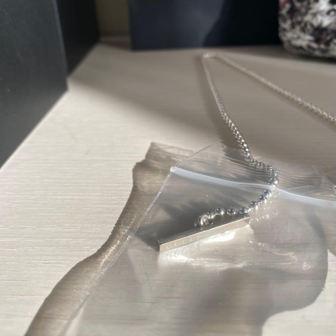【匿名配達】GUCCI グッチ シルバーネックレス シルバー925　付属品あり