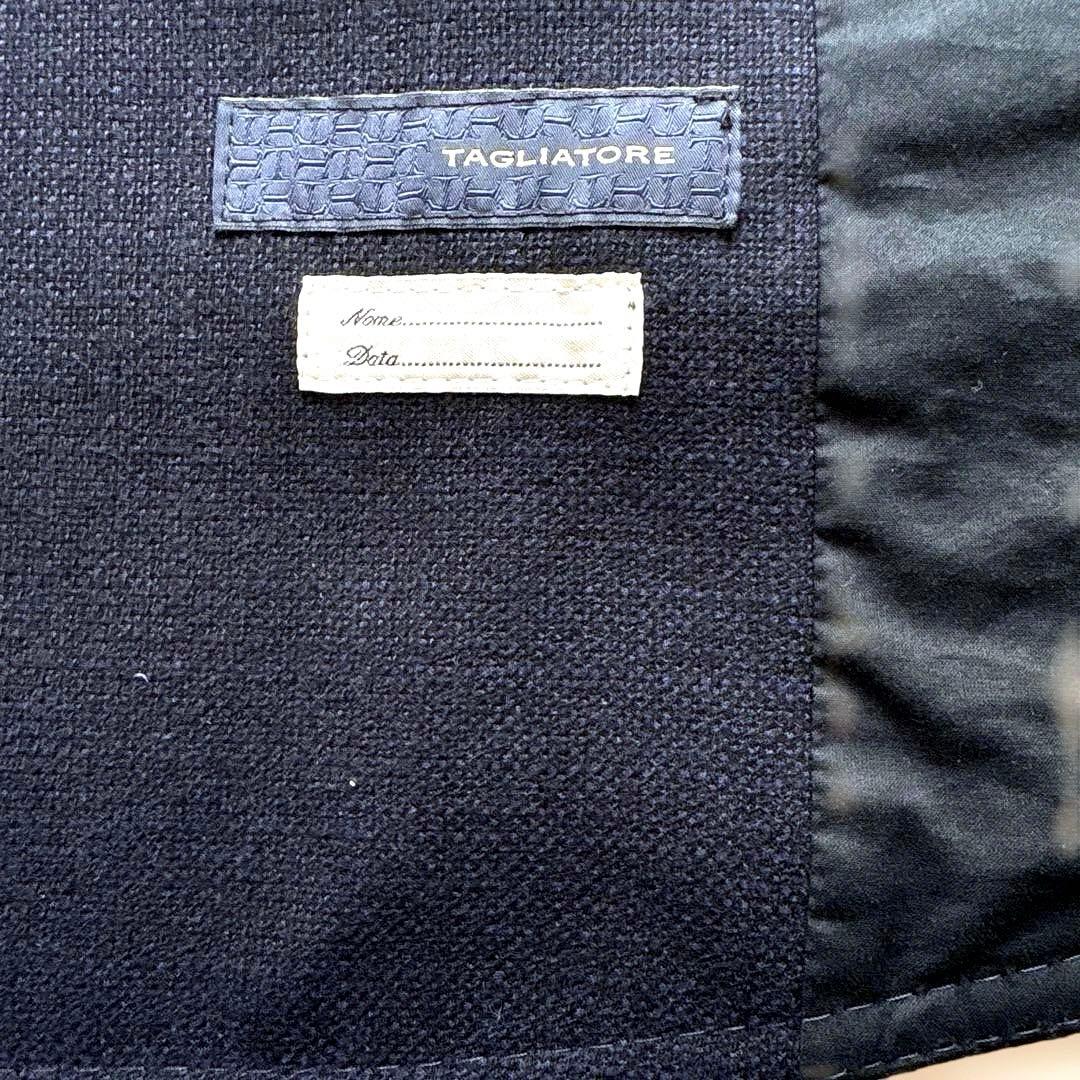 美品TAGLIATORE ダークネイビー ダブルブレスト ベスト. ジレ