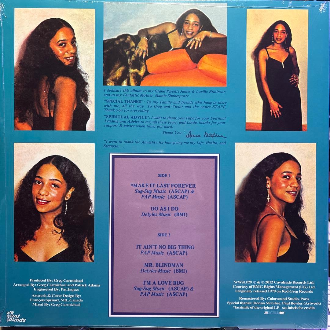 Donna McGhee　Make It Last Forever（未開封品）