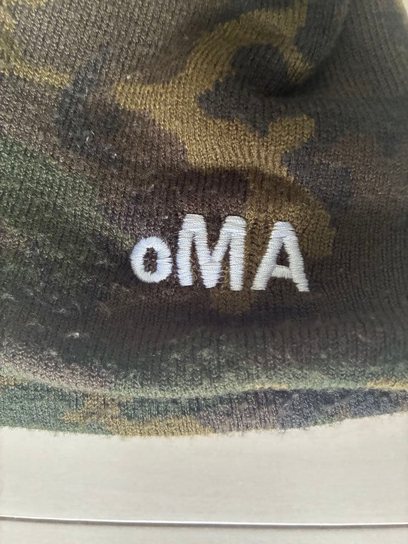 迷彩 oMA 刺繍 ビーニー