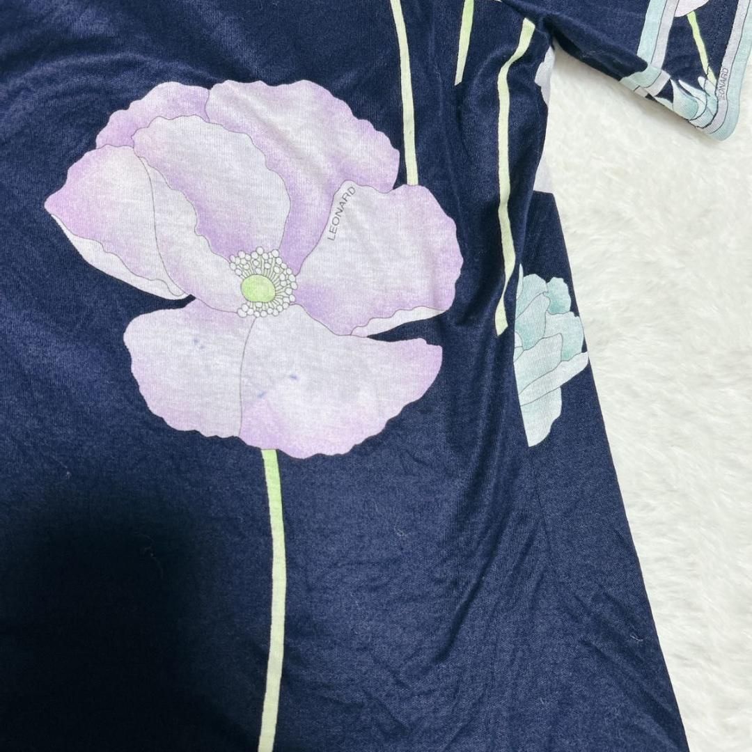 LEONARD レオナール 半袖 カットソー トップス コットン100% L