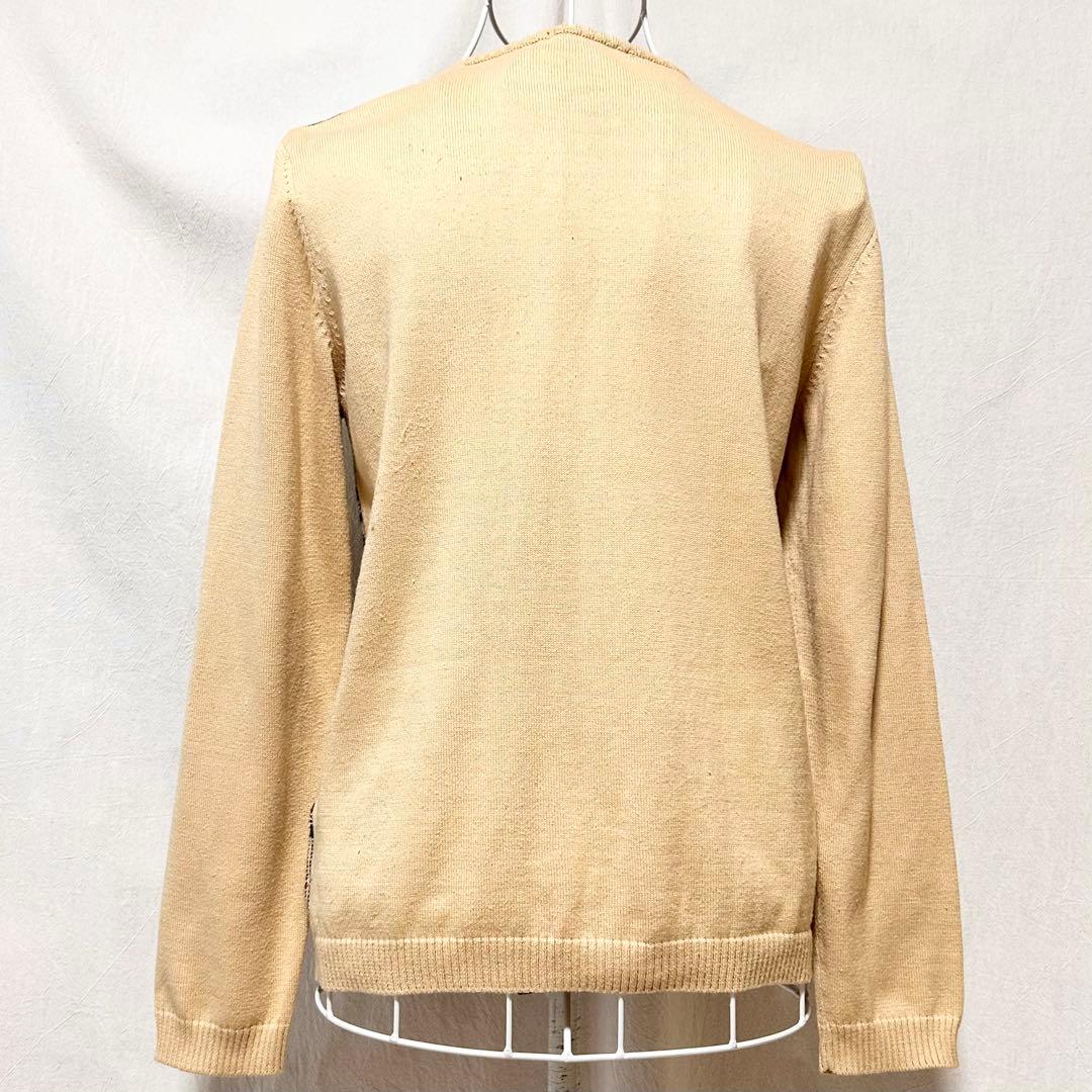 美品 バーバリー ロンドン カーディガン 綿 ニット ノバチェック トップス