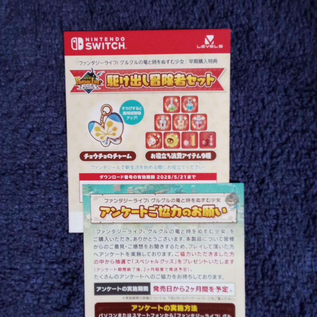 ファンタジーライフi　グルグルの竜と時をぬすむ少女　早期購入特典コード付