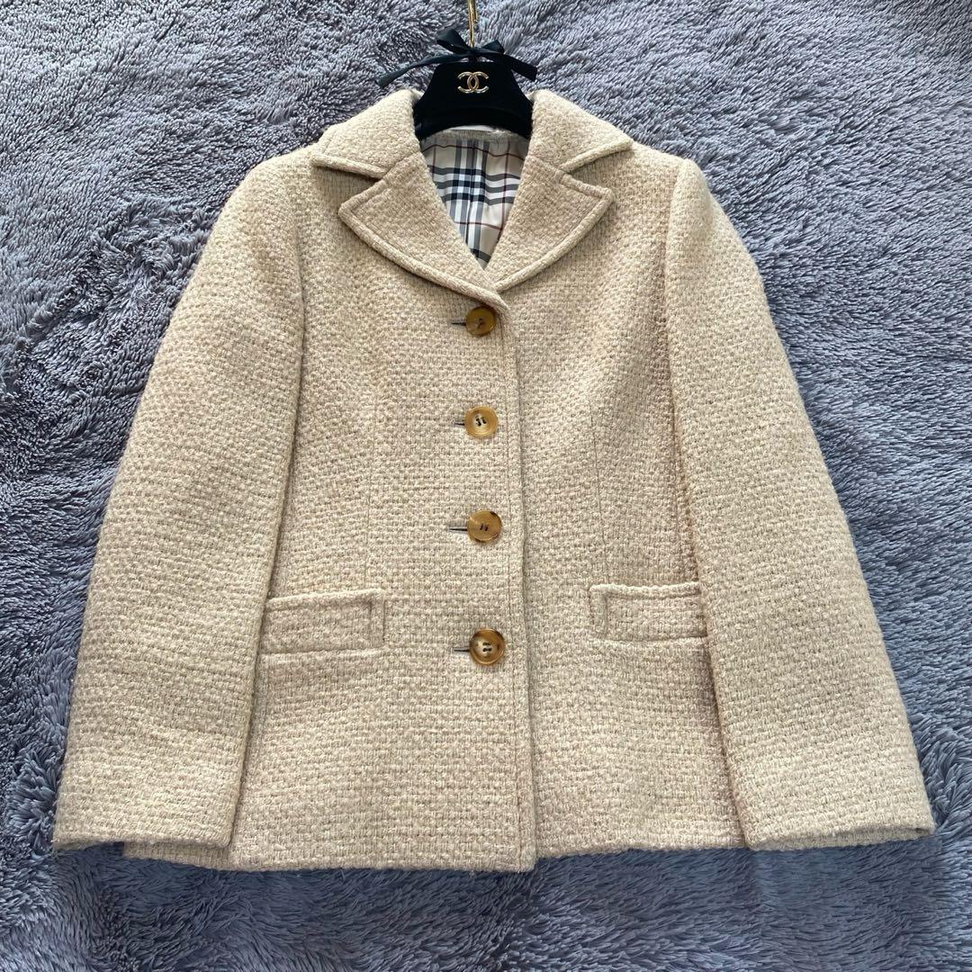 N*o様 BURBERRYLONDON ウール モヘア混 テーラードジャケット