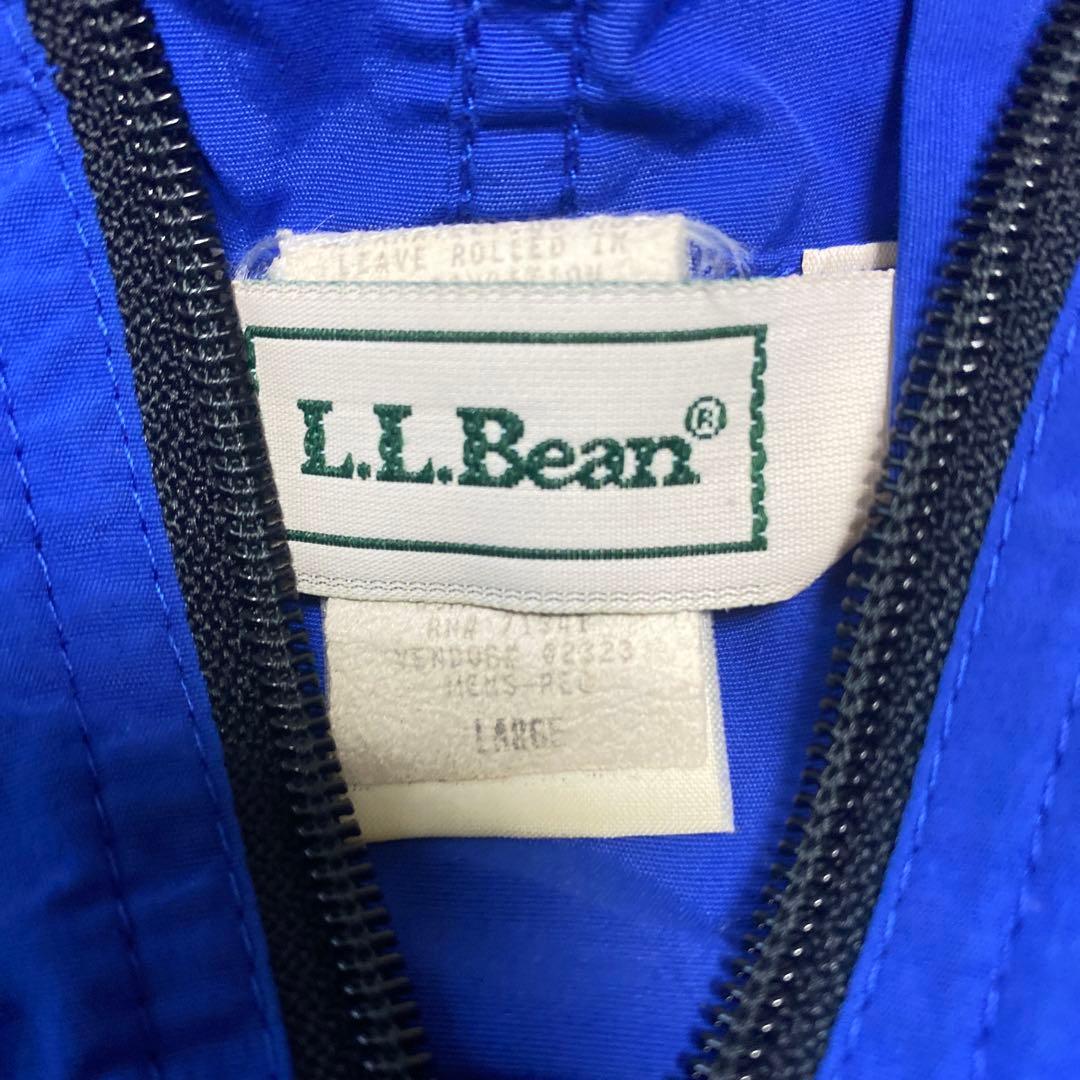 【90s】L.L.Bean アノラックパーカー L ブルー ヴィンテージ