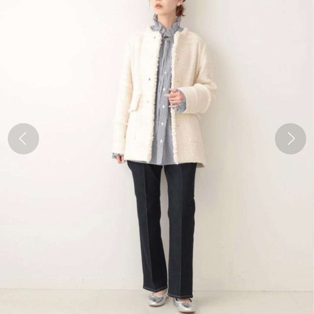 IENA GIOLICA ツィードジャケット.S◆