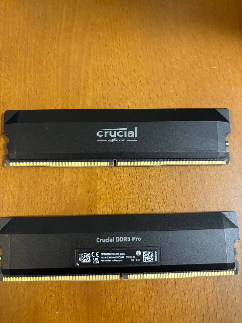 Crucial DDR5 Pro 32GB メモリ DDR5-6000