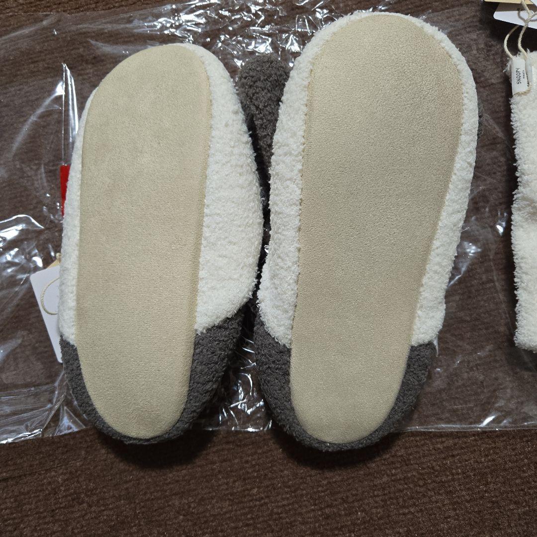 M☆　ジェラートピケ　スヌーピールームシューズ&ヘアバンドセット