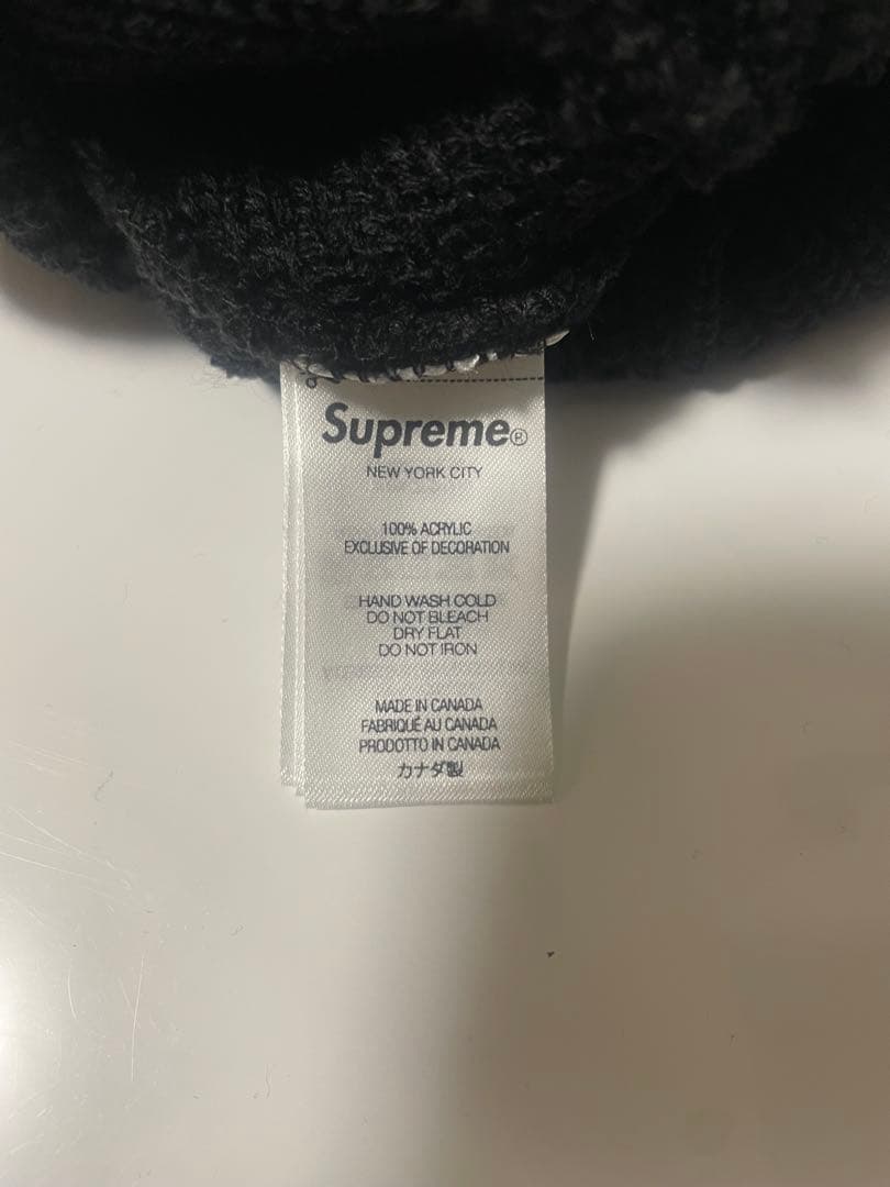 Supreme ニット帽 黒 2025AW