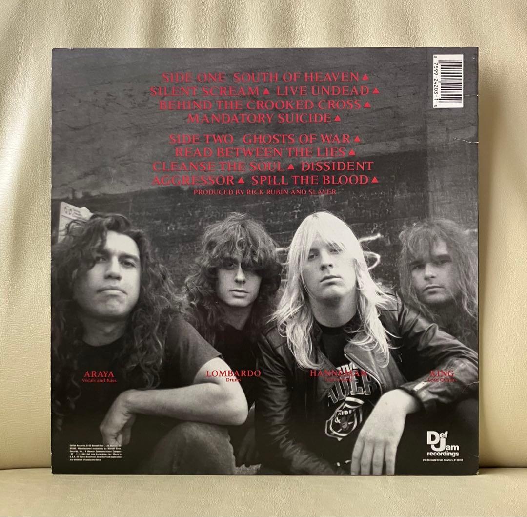 【USオリジナル盤•LP】Slayer– South Of Heaven•メタル