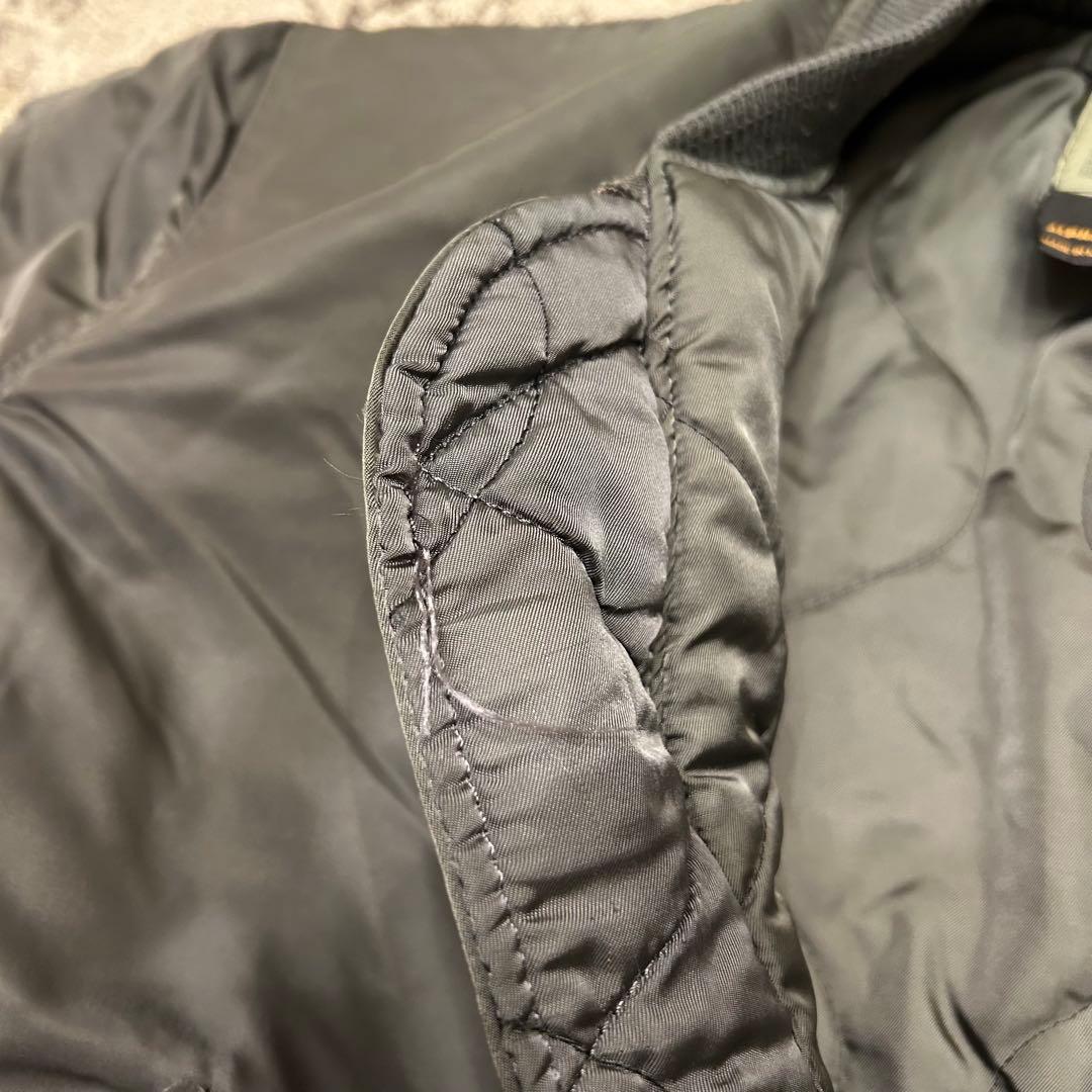 90s ALPHA INDUSTRIES MA-1 USA製 グランドクルー L