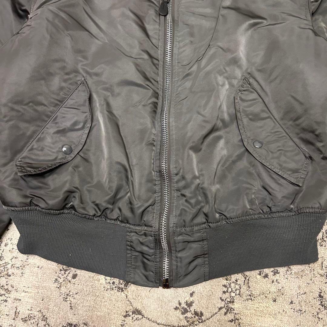 90s ALPHA INDUSTRIES MA-1 USA製 グランドクルー L