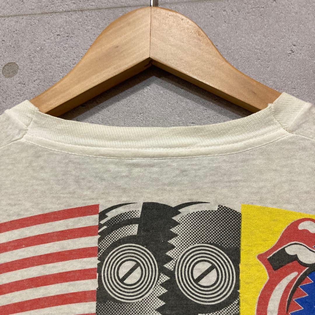 89年 ローリングストーンズ ツアー Tシャツ XL ホワイト 白 ロック