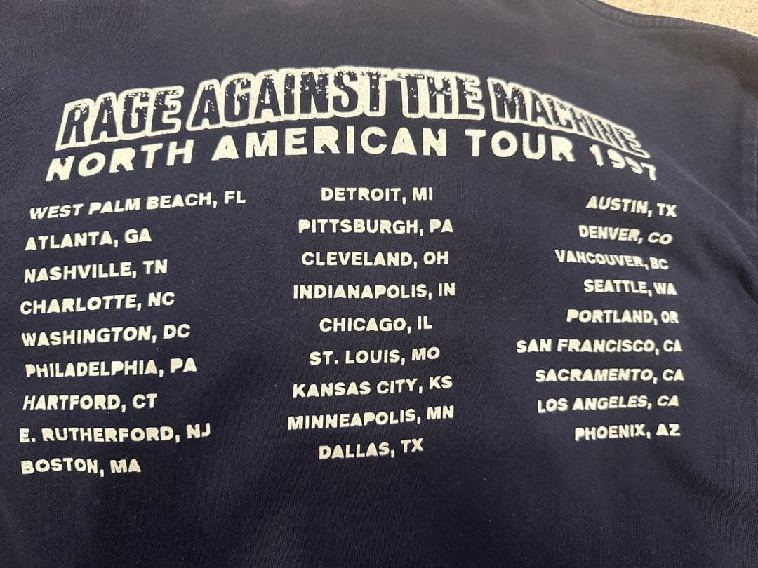 RAGE AGAINST THE MACHINE 1997 ビンテージ　Tシャツ