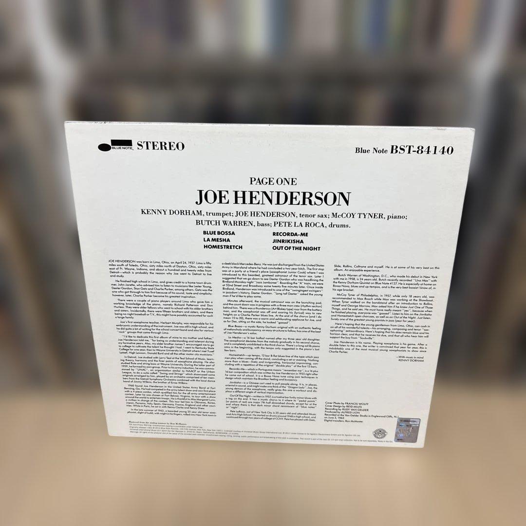 Joe Henderson Page One (BST-84140)他4枚セット