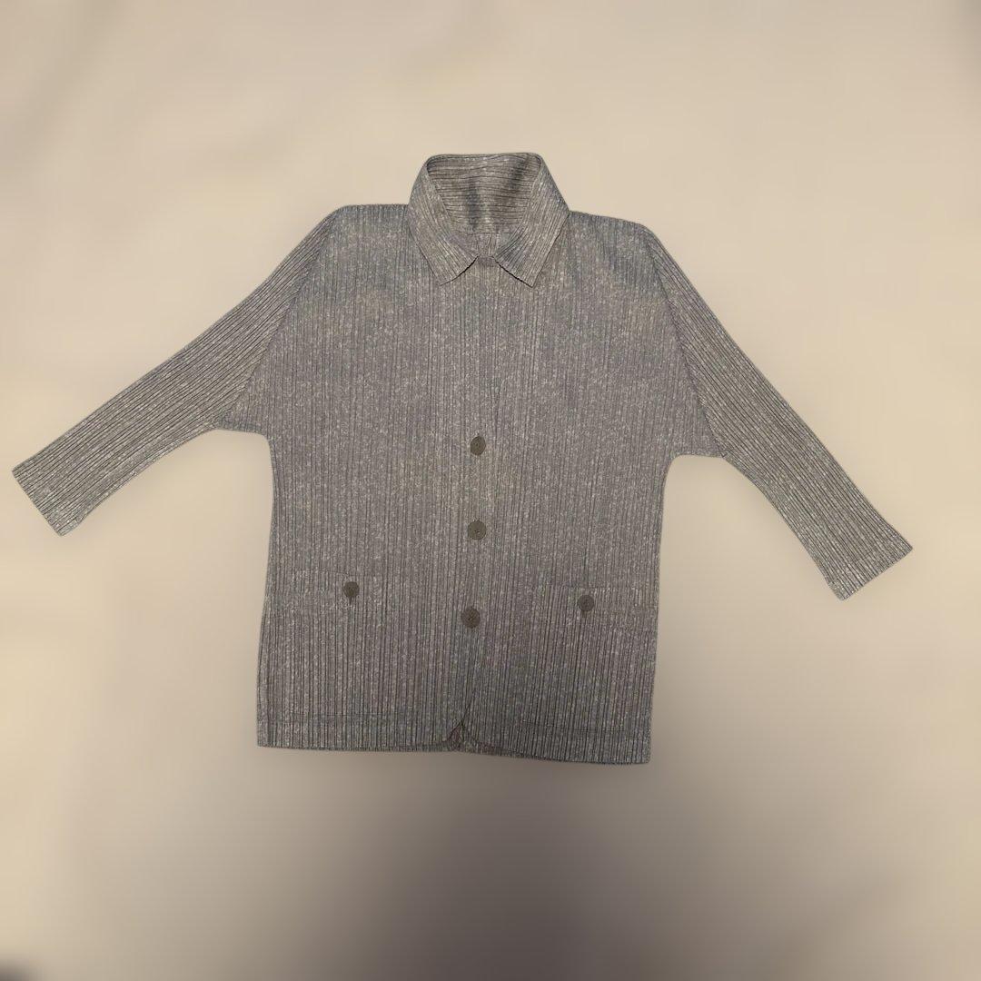 試着のみ美品　PLEATS PLEASE シルバージャケット サイズ3