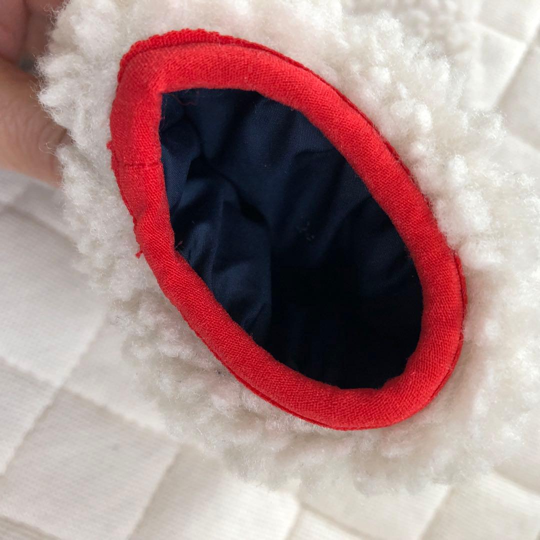 patagonia トリブルズ フーディ3-6M ネイビー/レッド
