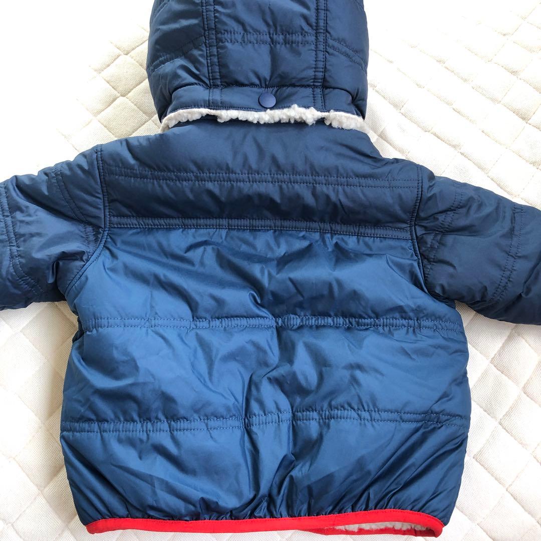 patagonia トリブルズ フーディ3-6M ネイビー/レッド