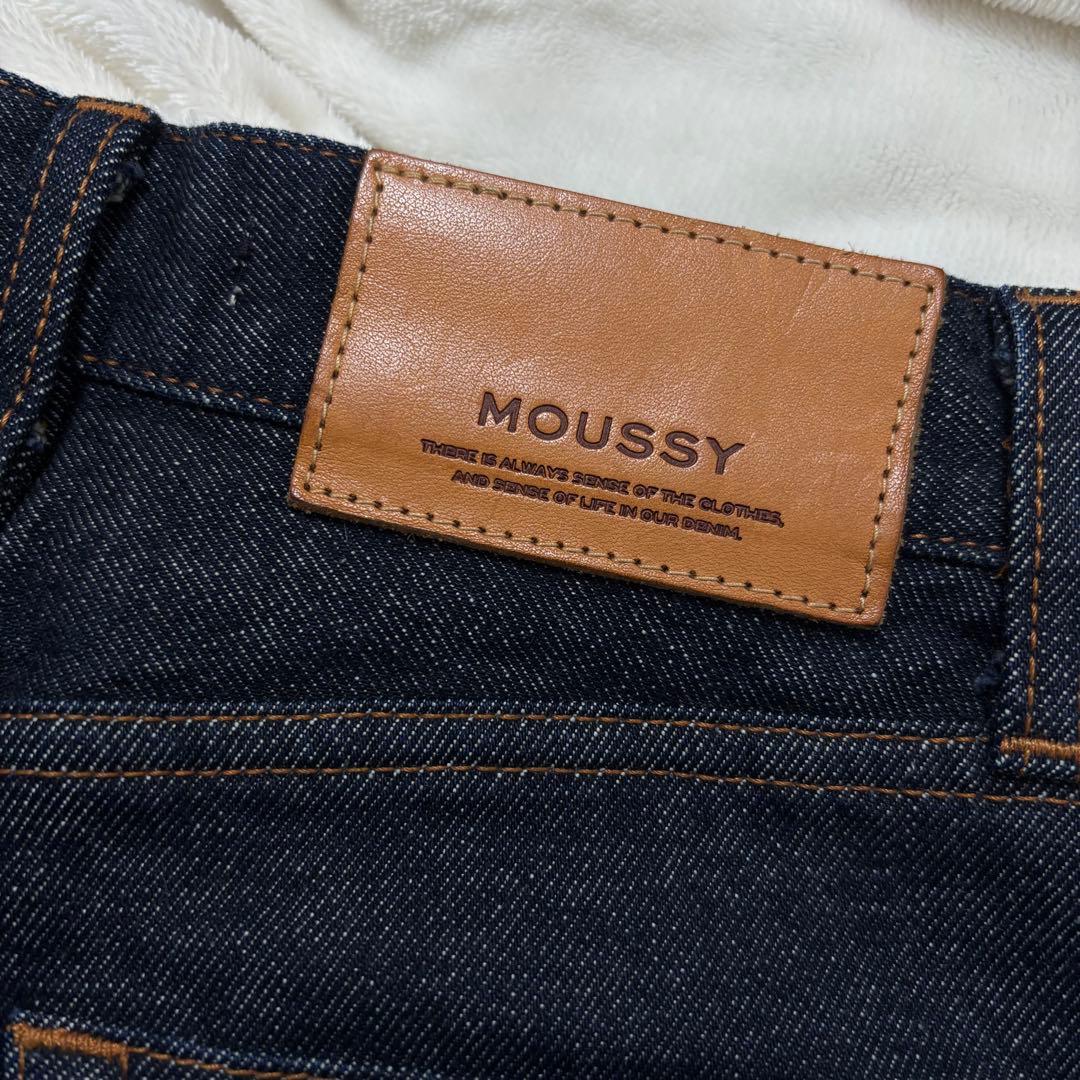 【そら】美品moussy MVSフレアデニムパンツワンウォッシュ24インチ