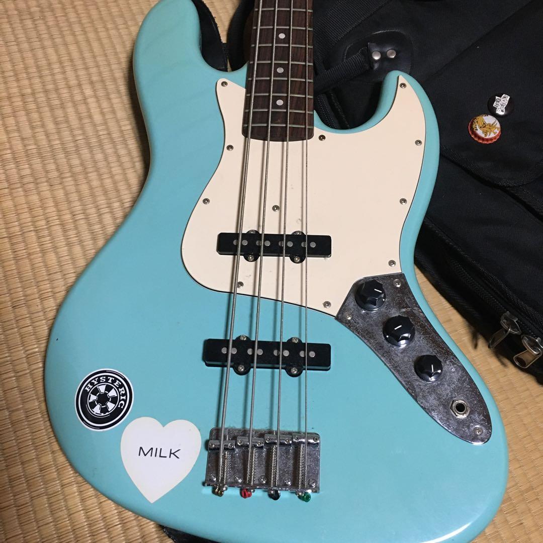 【動作不良品】Squier Jazz Bass 　フェンダー　バッグ付き　ベース
